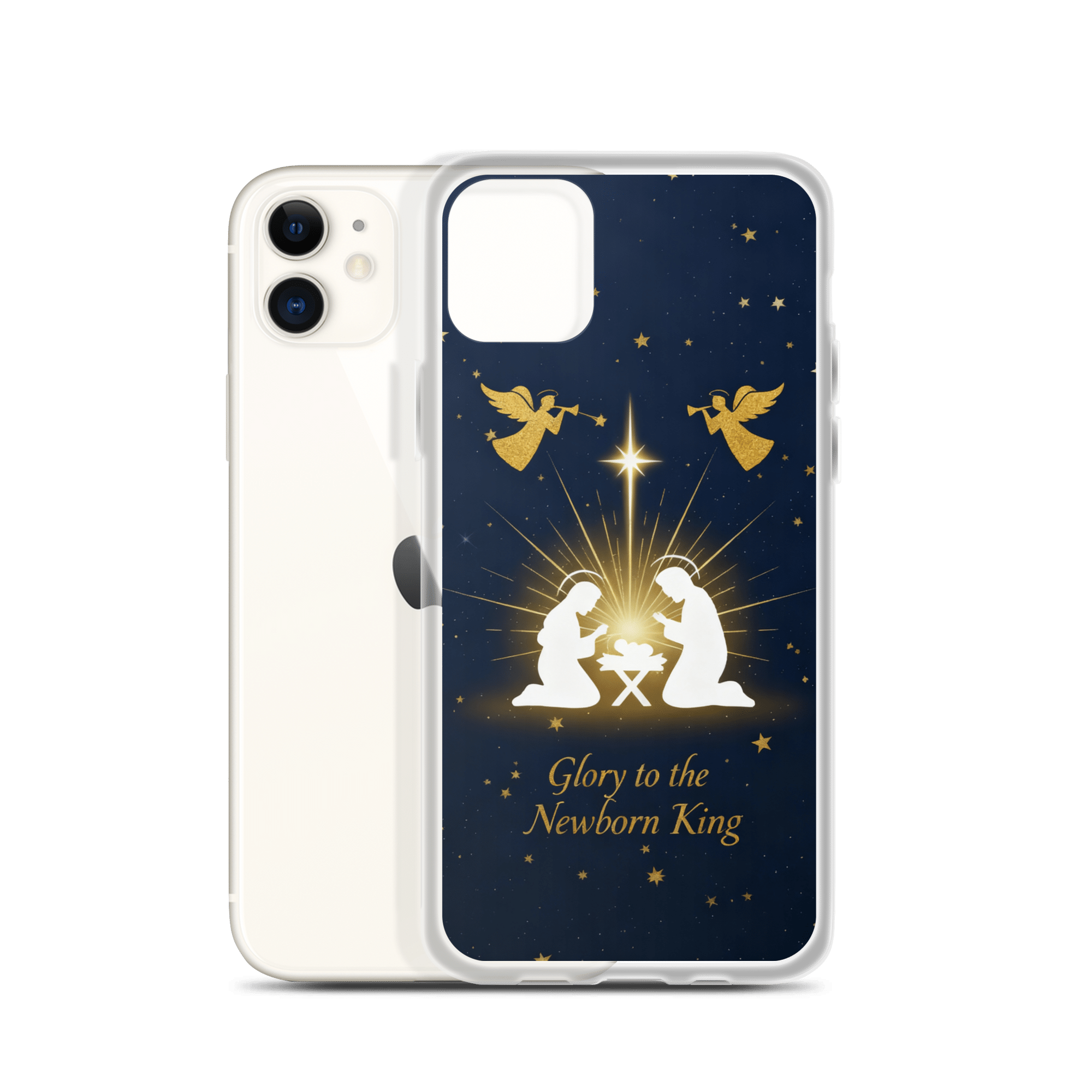 Glory to the Newborn King iPhone Case - Image 4