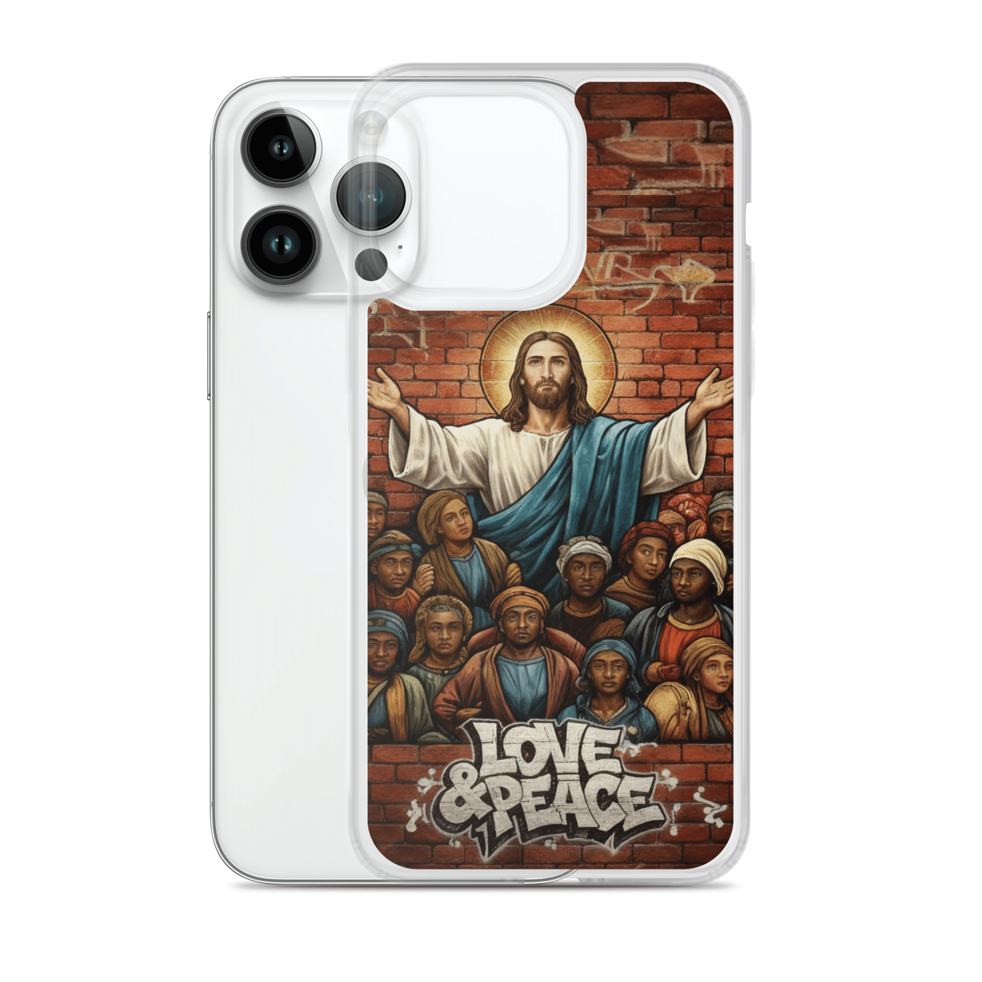 Love and Peace Jesus iPhone Case - Image 14