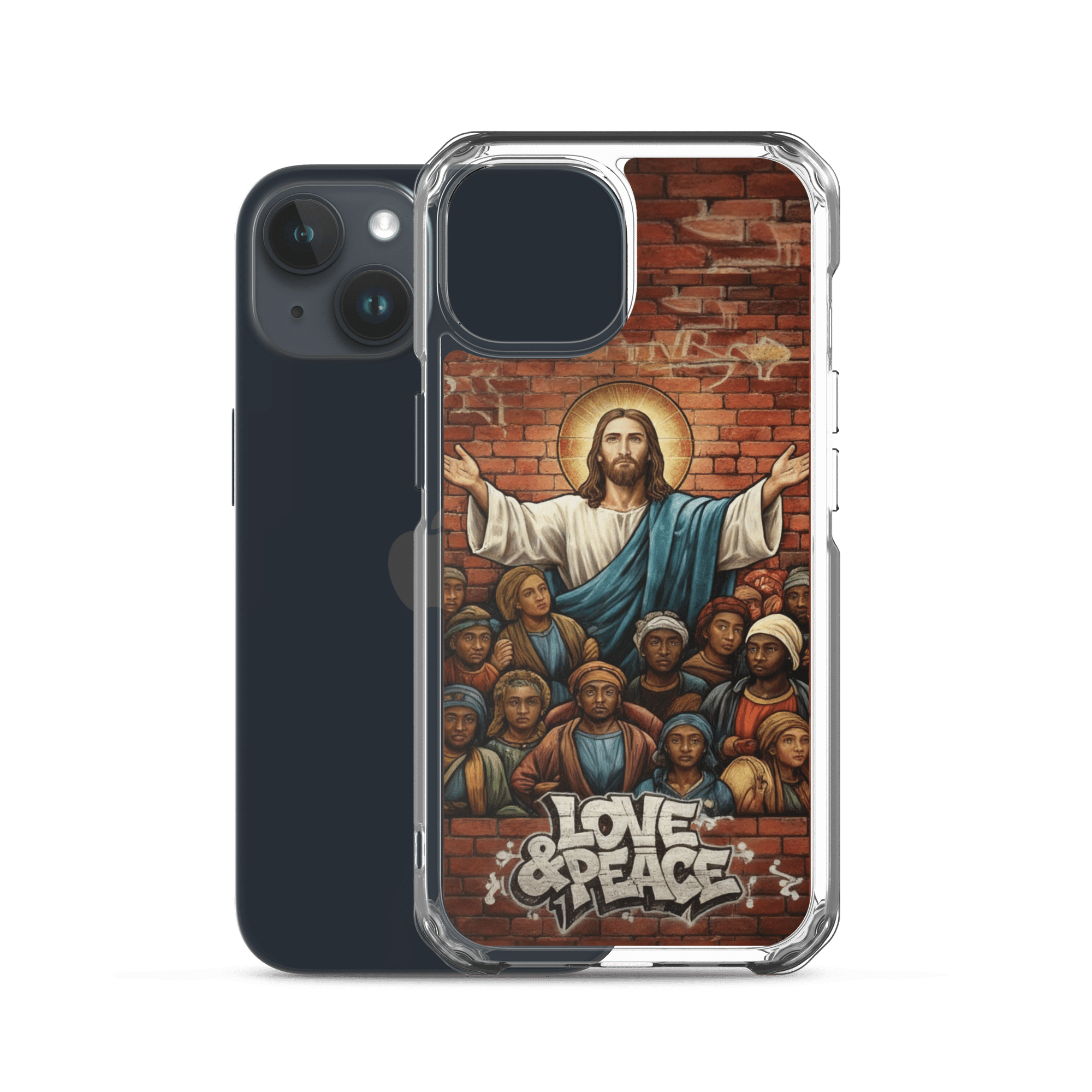 Love and Peace Jesus iPhone Case - Image 20