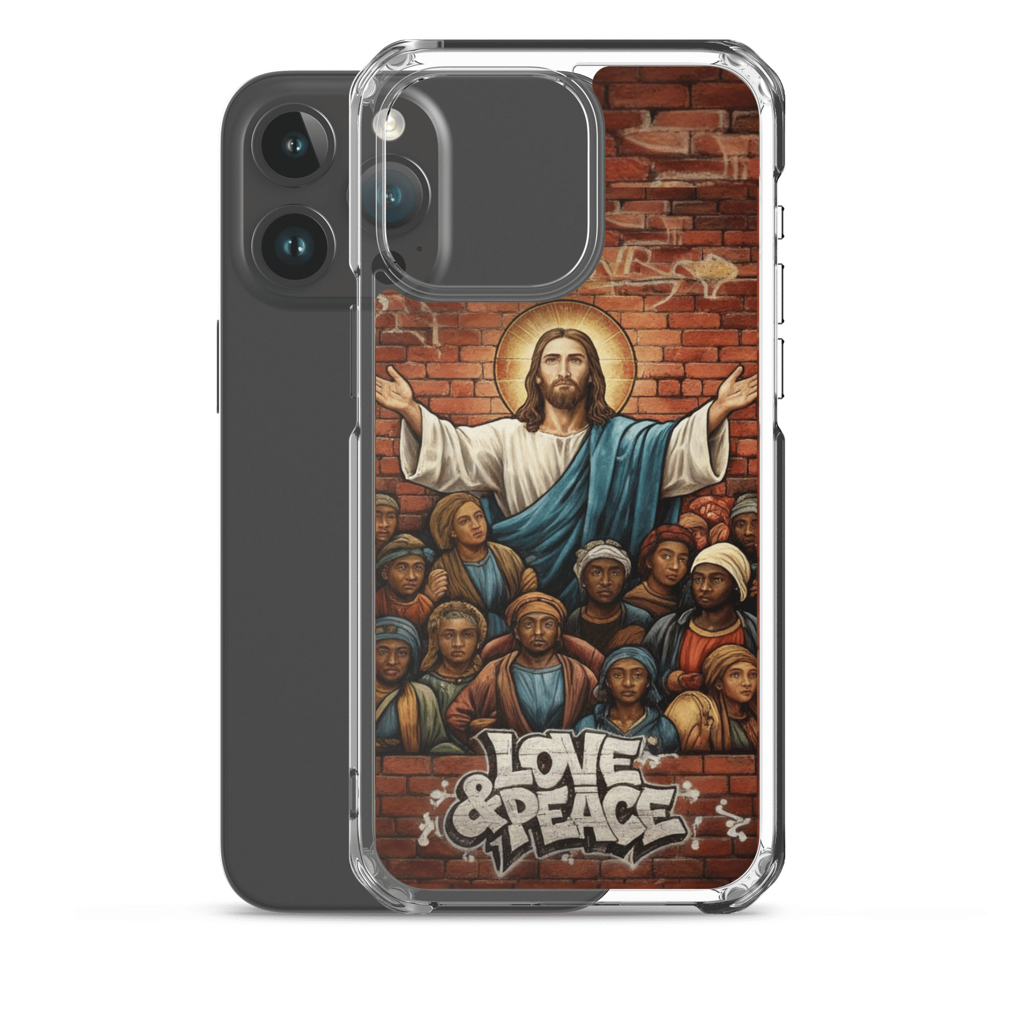 Love and Peace Jesus iPhone Case - Image 18