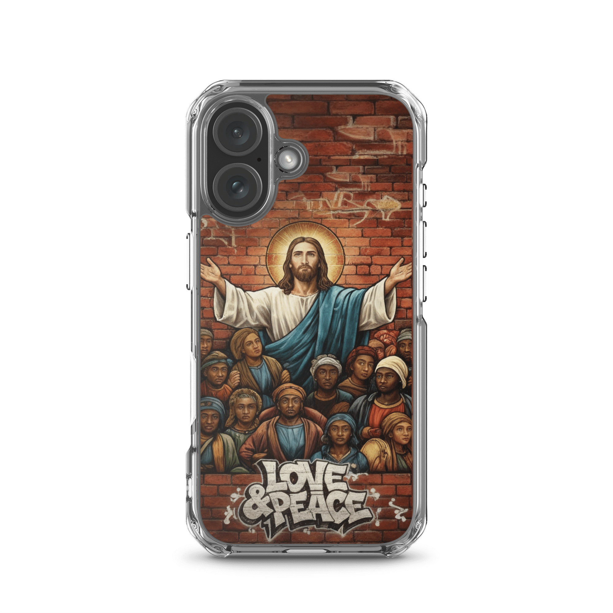 Love and Peace Jesus iPhone Case - Image 35