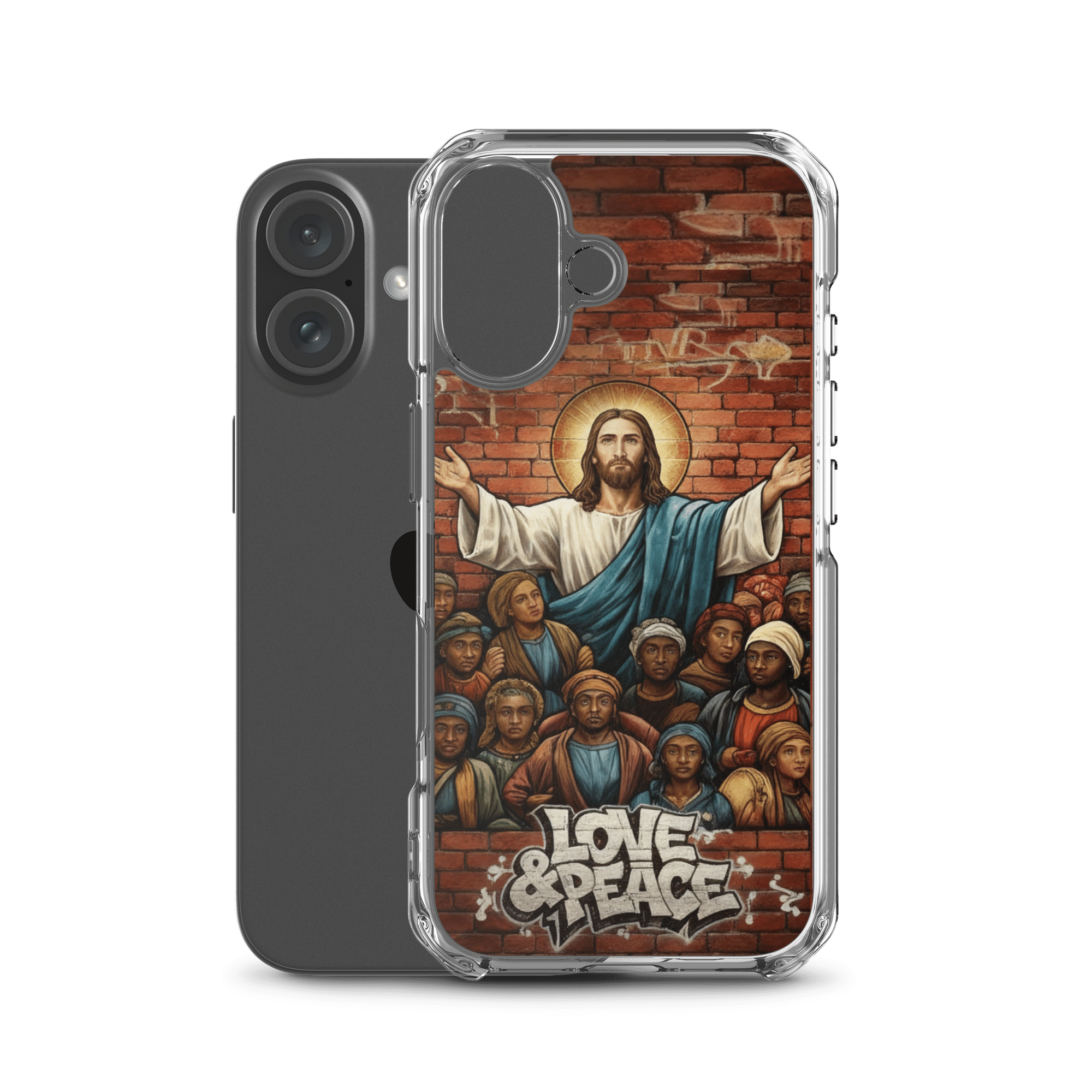 Love and Peace Jesus iPhone Case - Image 24