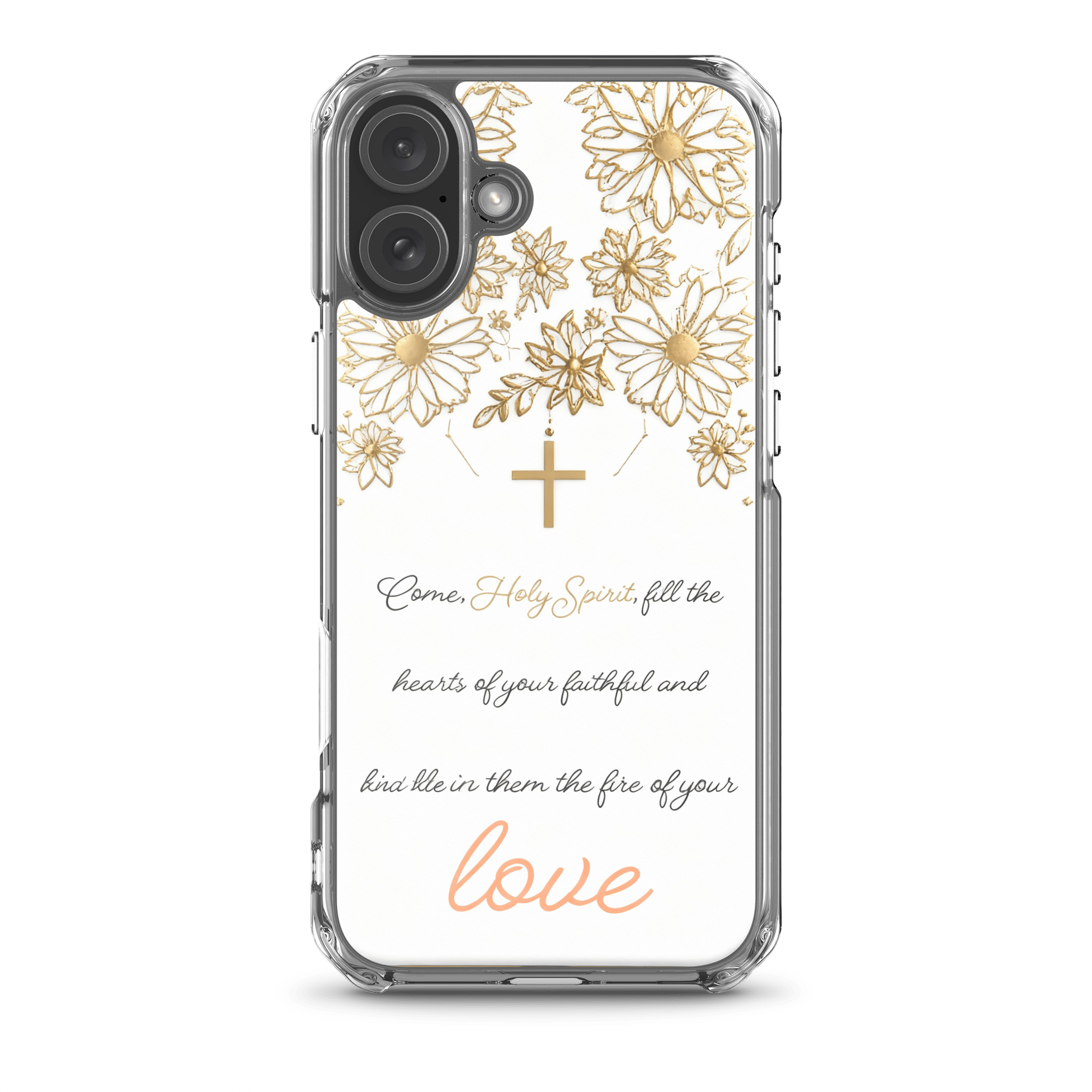 Holy Spirit Prayer with Cross iPhone Case - Image 8