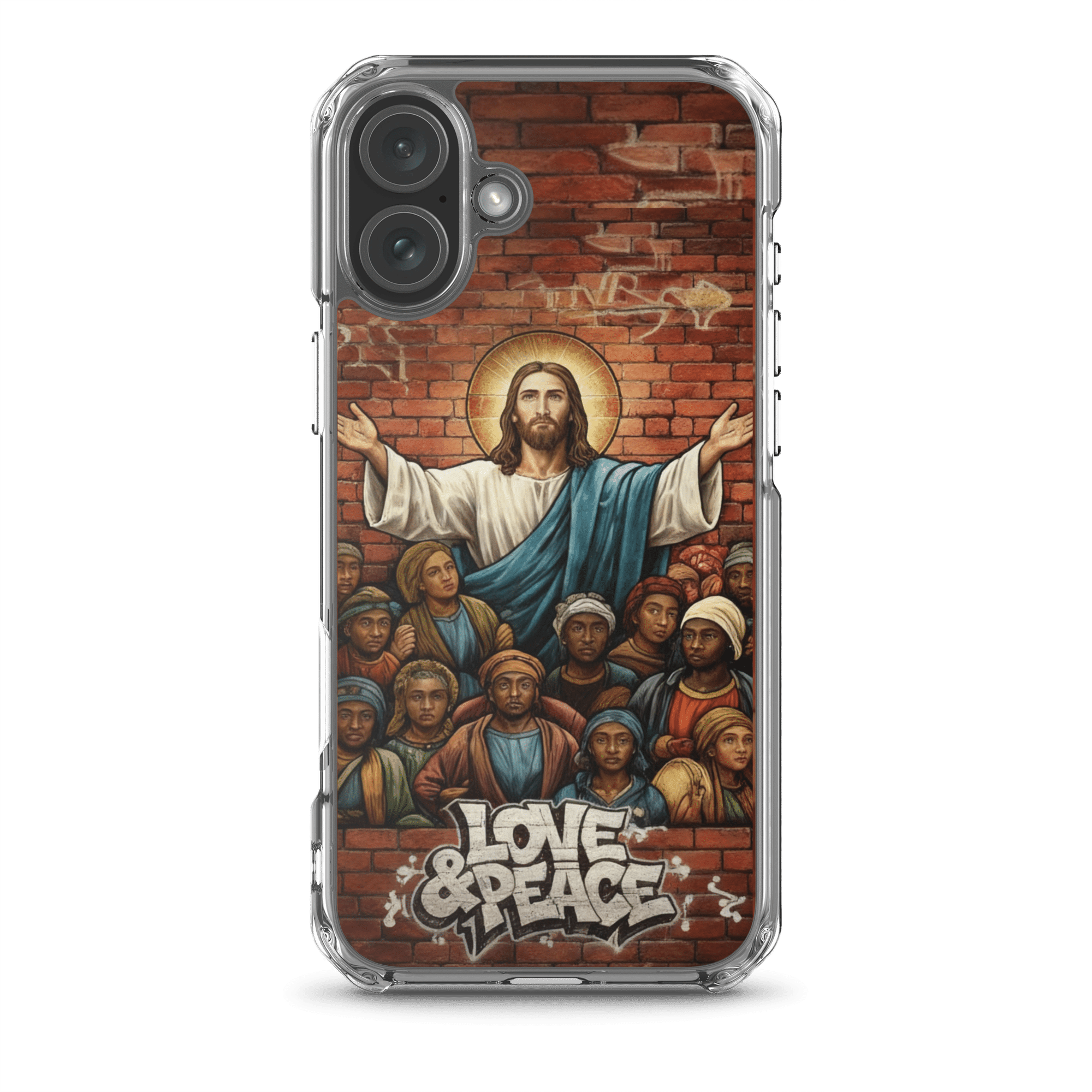 Love and Peace Jesus iPhone Case - Image 37