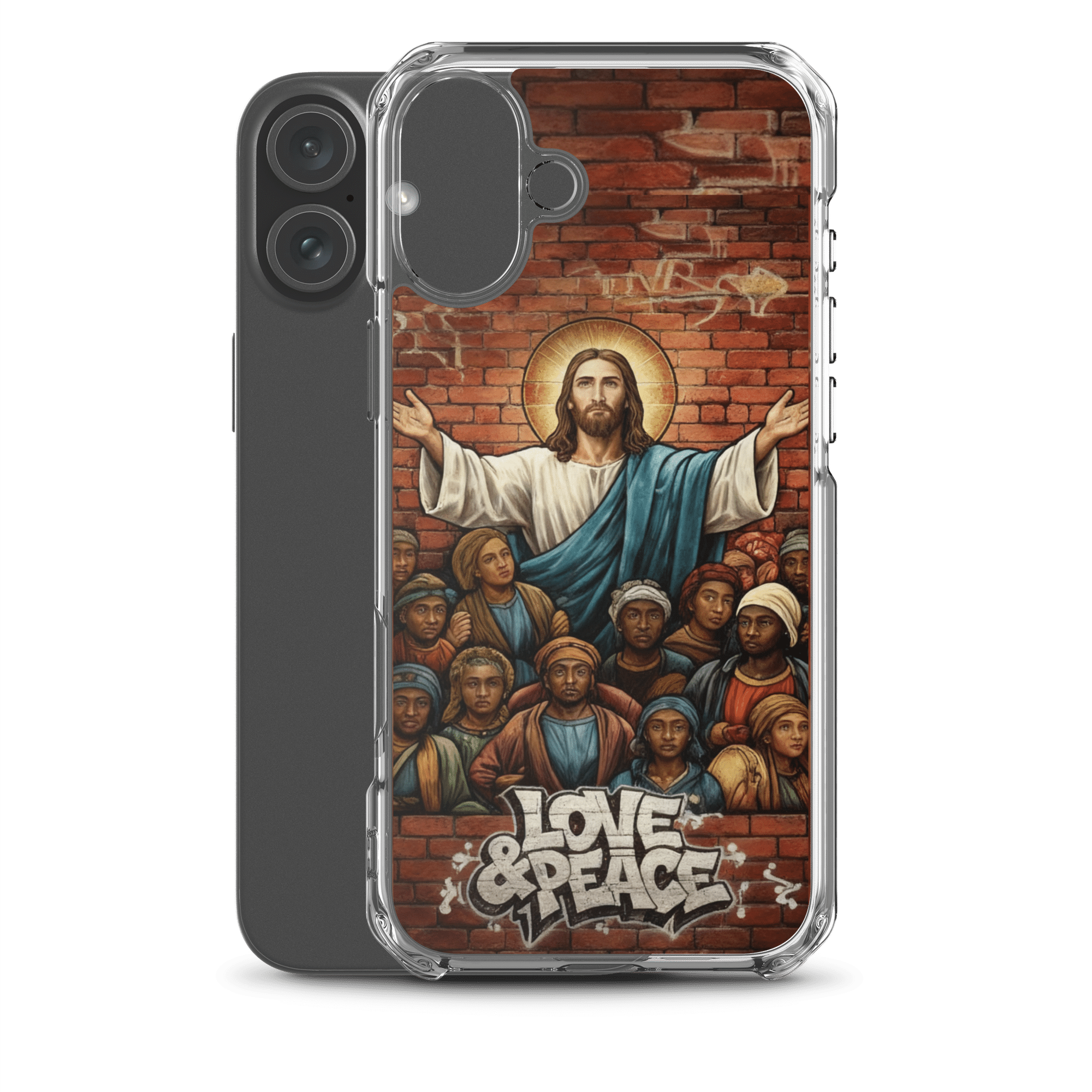 Love and Peace Jesus iPhone Case - Image 21
