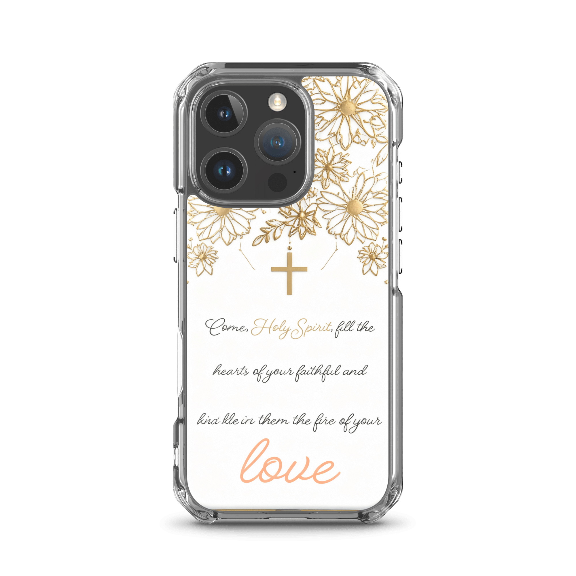 Holy Spirit Prayer with Cross iPhone Case - Image 7