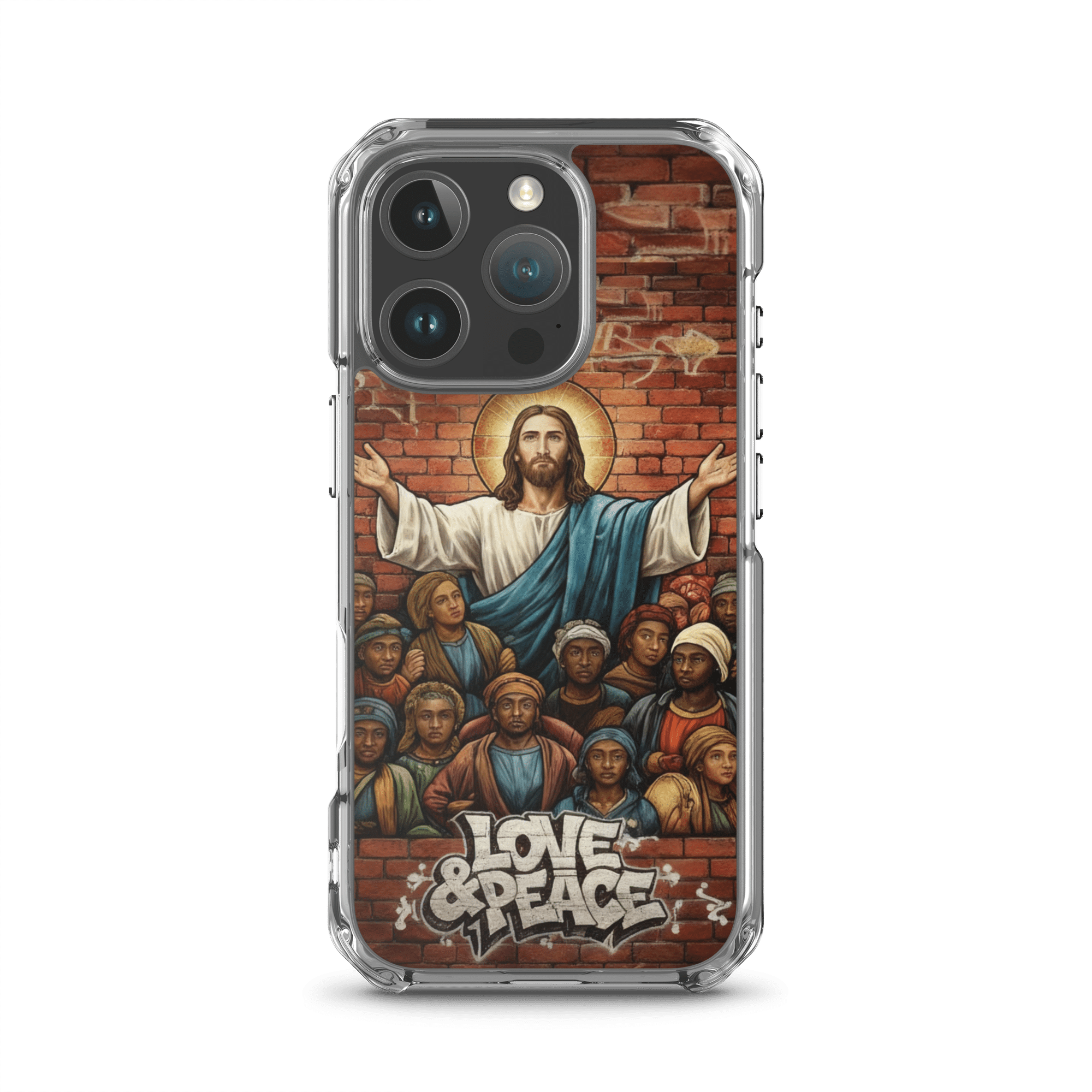 Love and Peace Jesus iPhone Case - Image 36