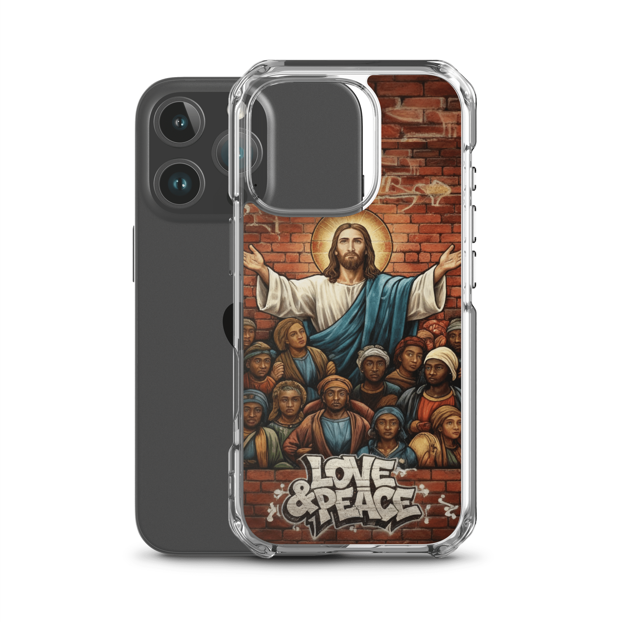 Love and Peace Jesus iPhone Case - Image 23