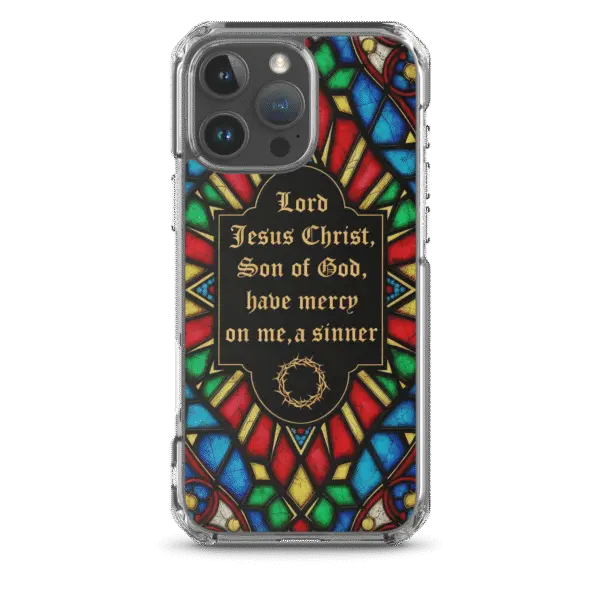 Lord Jesus Christ Have Mercy on Me Prayer iPhone Case