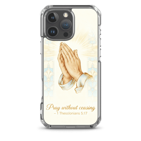 Pray Without Ceasing Verse iPhone Case