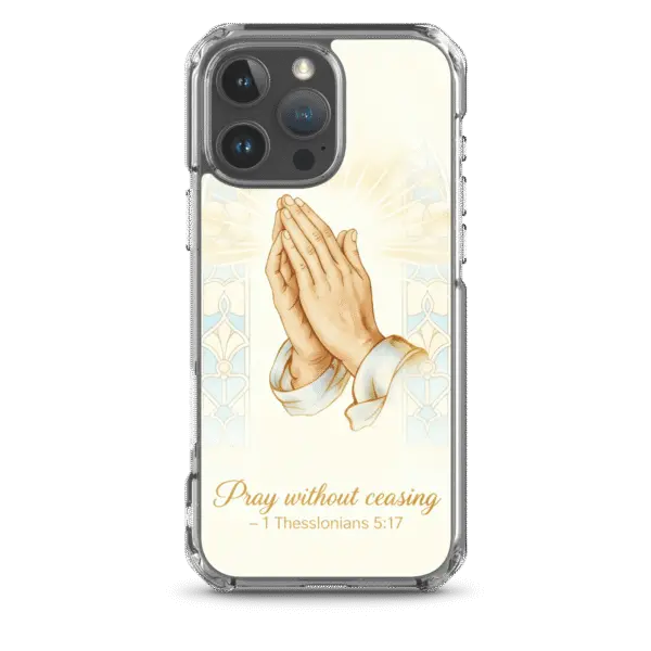 Pray Without Ceasing Verse iPhone Case