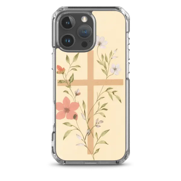 Floral Cross iPhone Case