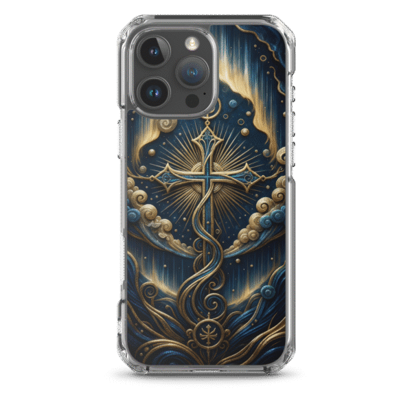 Ornate Celestial Cross iPhone Case
