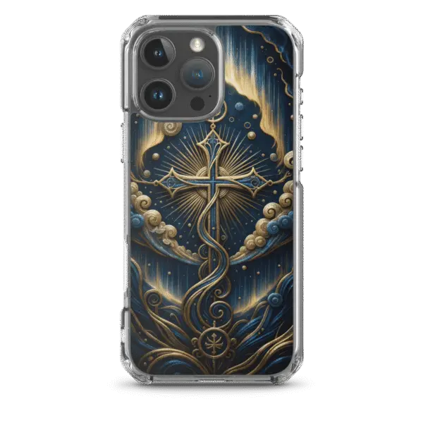 Ornate Celestial Cross iPhone Case