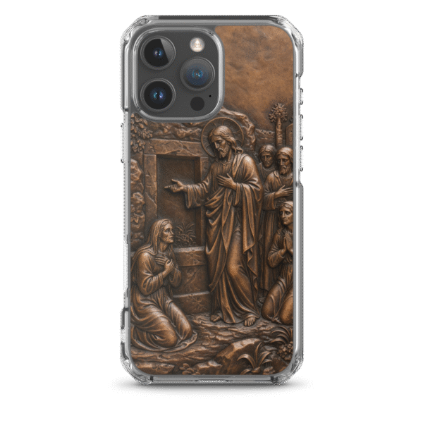Jesus Christ with Disciples and Women at the Tomb iPhone Case