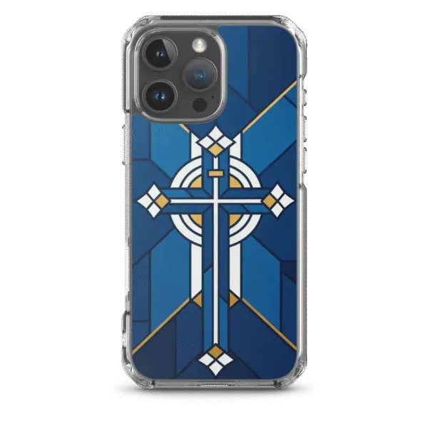 Stained Glass Cross iPhone Case