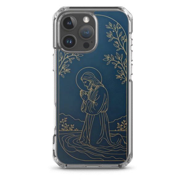 Jesus Praying by the River iPhone Case