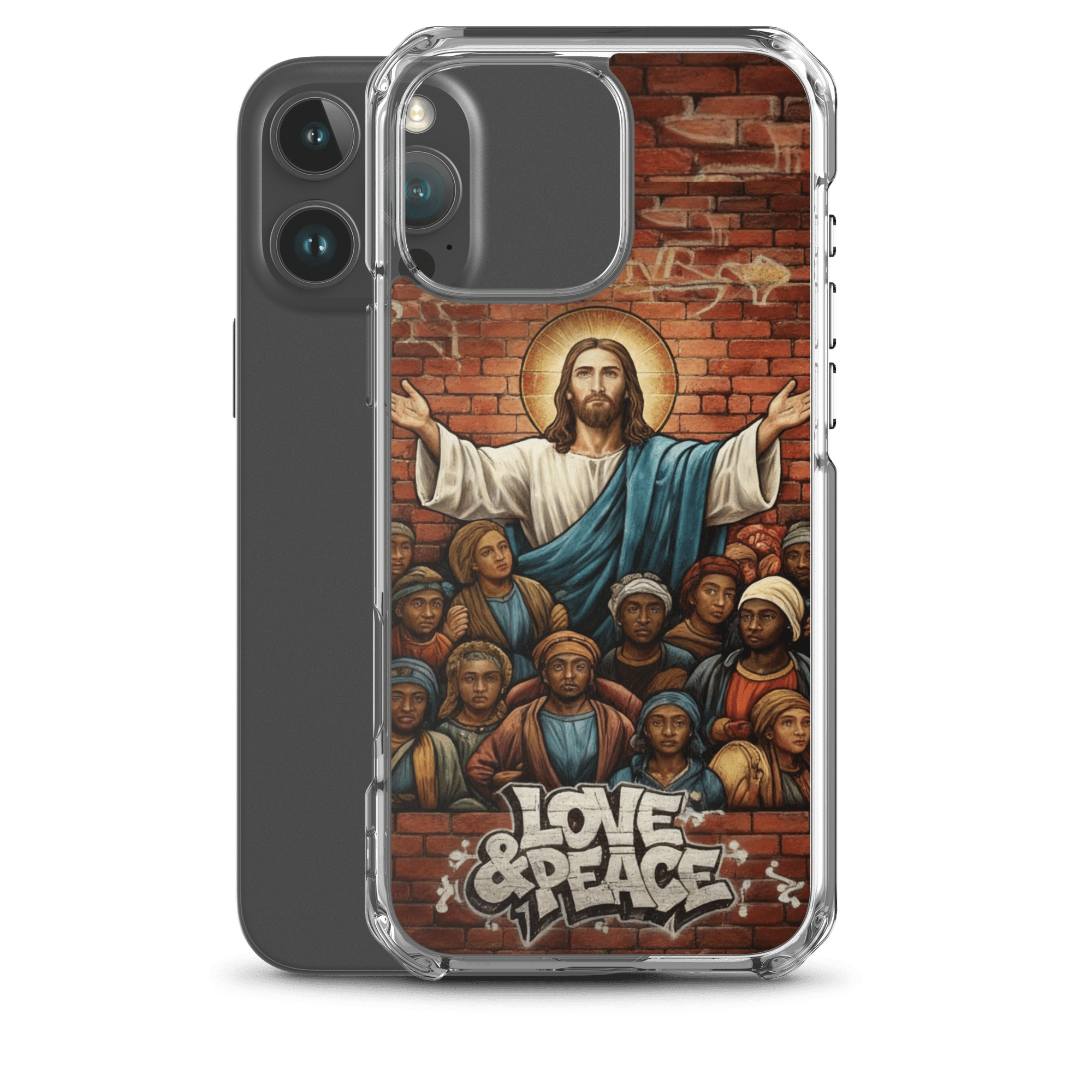 Love and Peace Jesus iPhone Case - Image 22