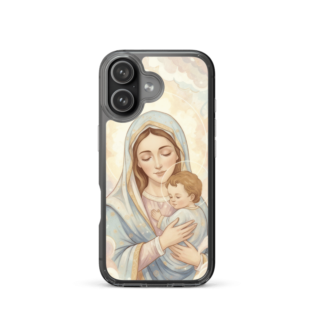 Madonna And Baby Jesus Iphone Case - Image 2