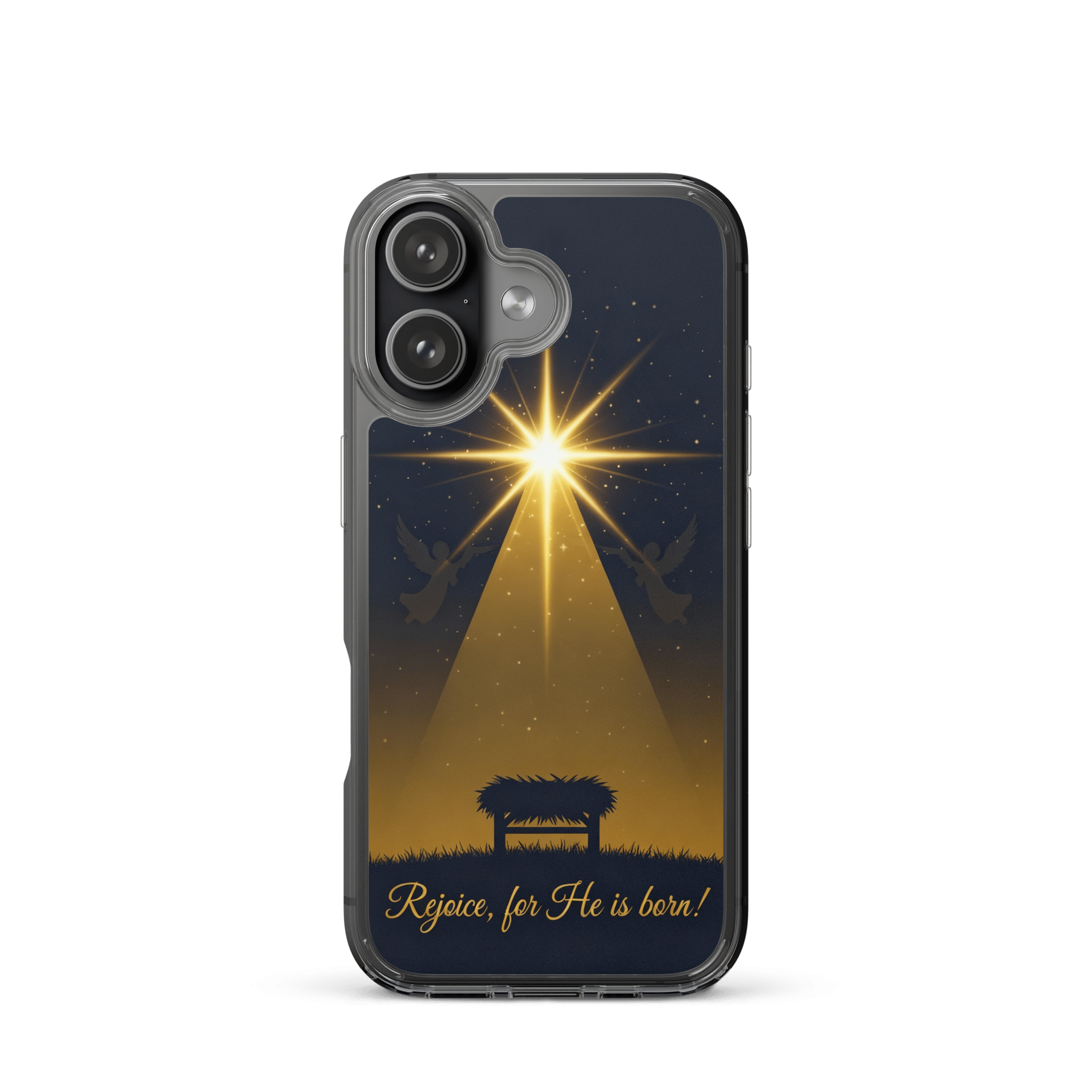 Rejoice, for He is born! iPhone Case - Image 2