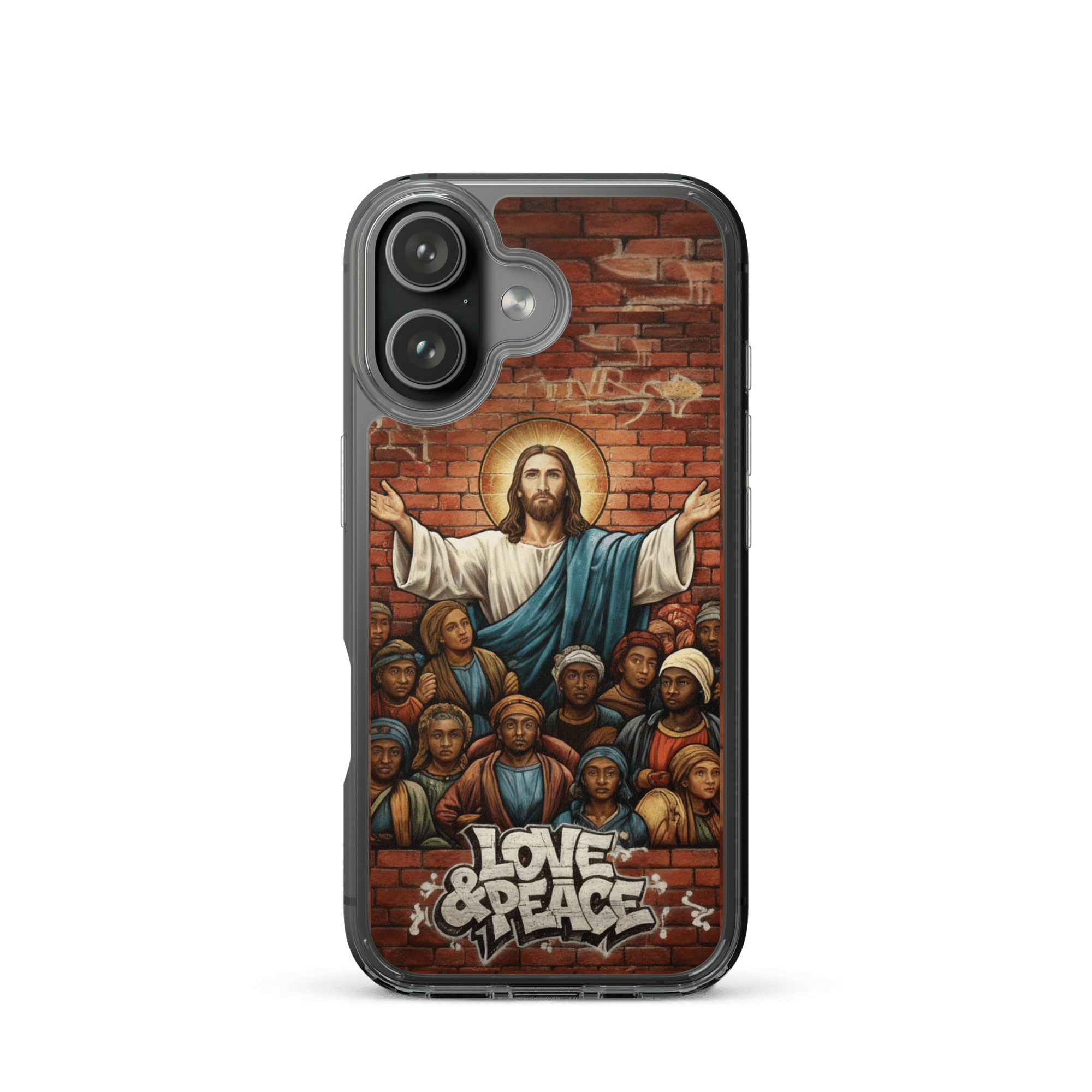 Love and Peace Jesus iPhone Case - Image 31
