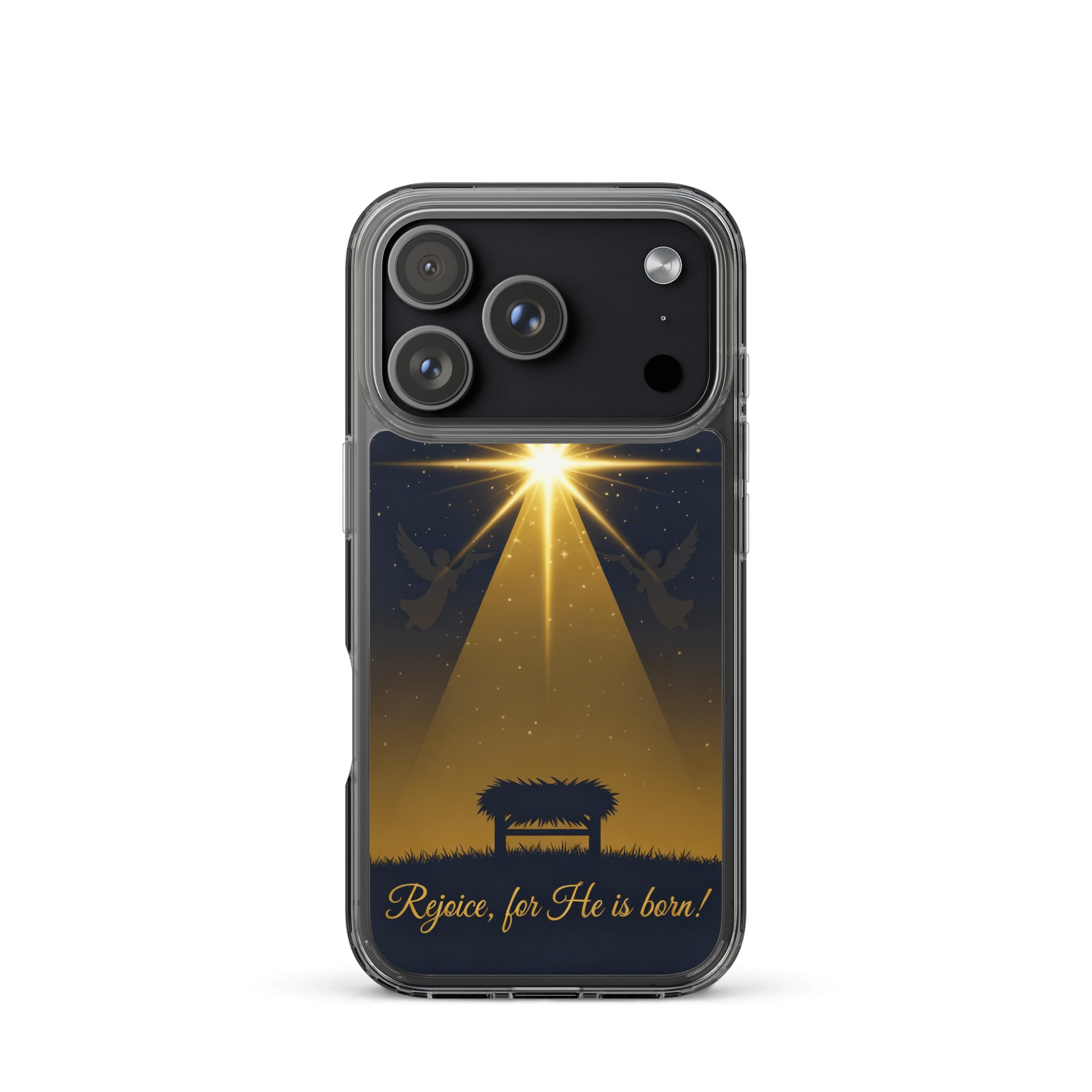 Rejoice, for He is born! iPhone Case - Image 3