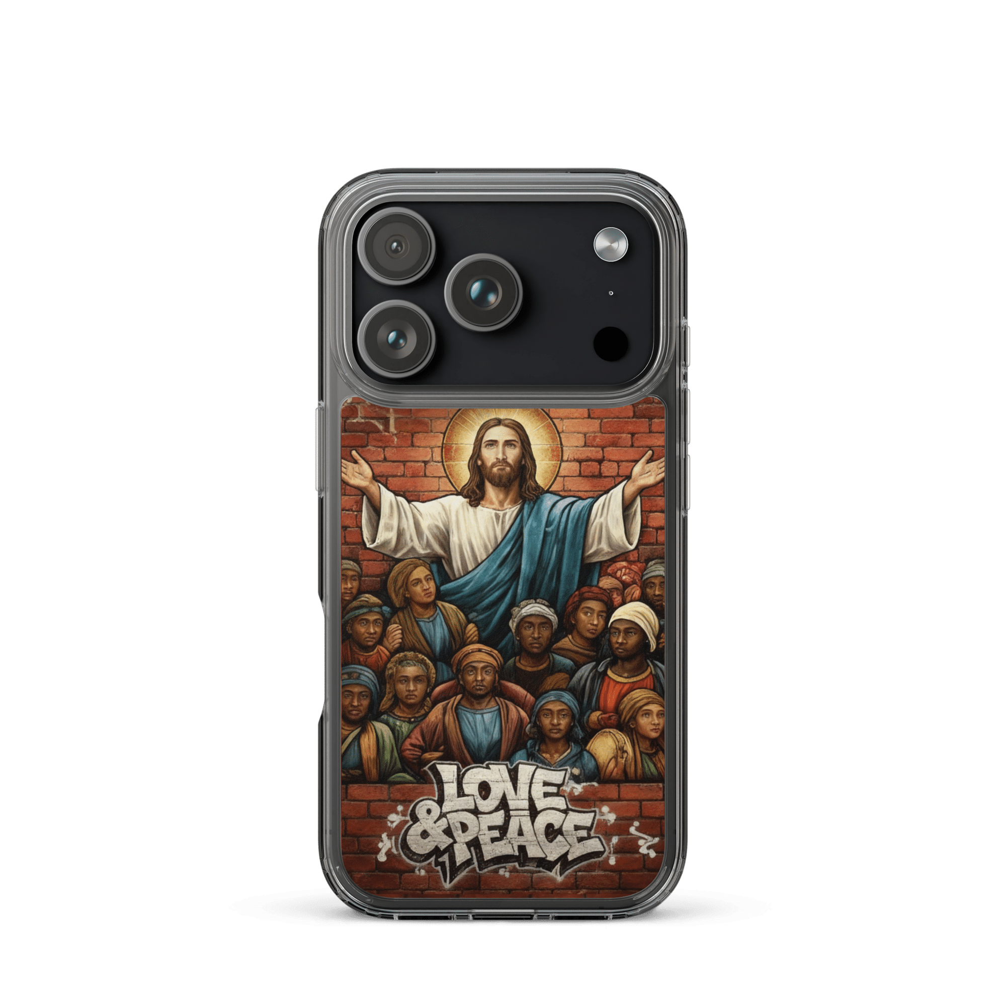 Love and Peace Jesus iPhone Case - Image 32