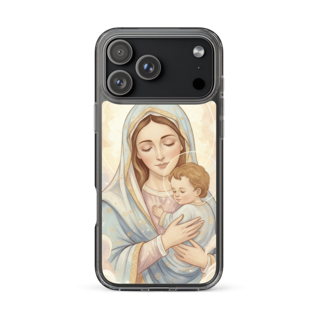 Madonna And Baby Jesus Iphone Case - Image 4