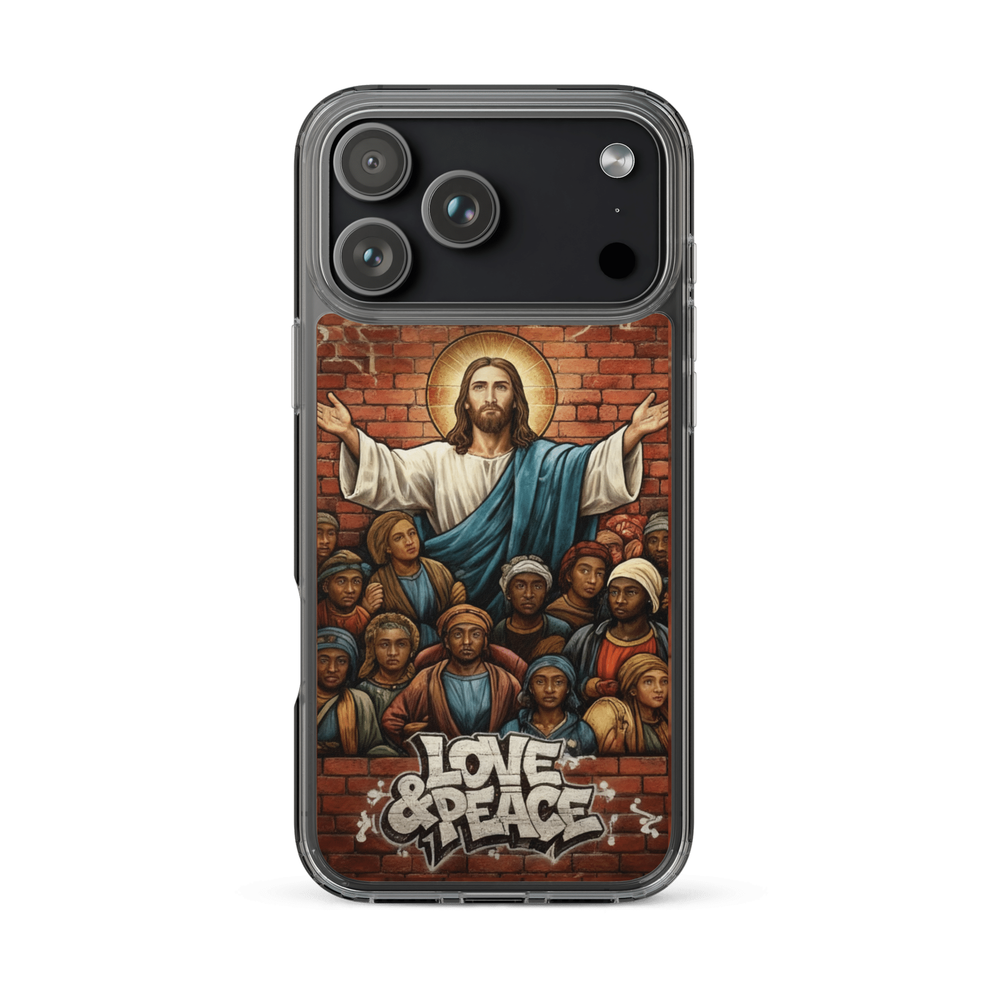 Love and Peace Jesus iPhone Case - Image 33