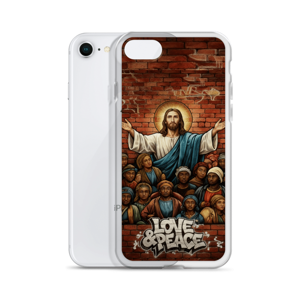 Love and Peace Jesus iPhone Case - Image 25