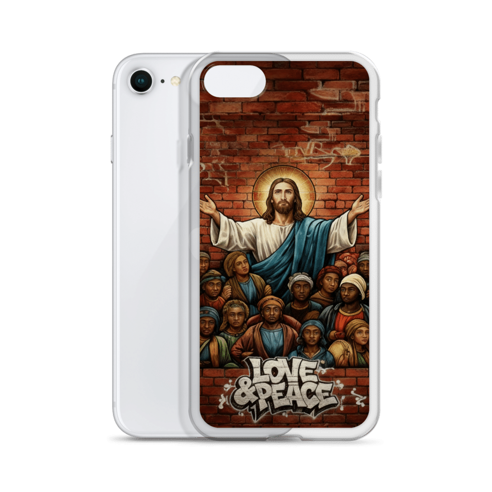 Love and Peace Jesus iPhone Case - Image 26