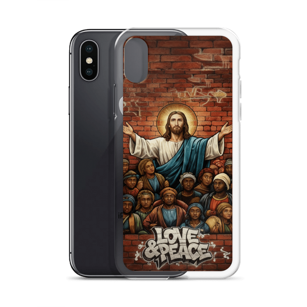 Love and Peace Jesus iPhone Case - Image 27