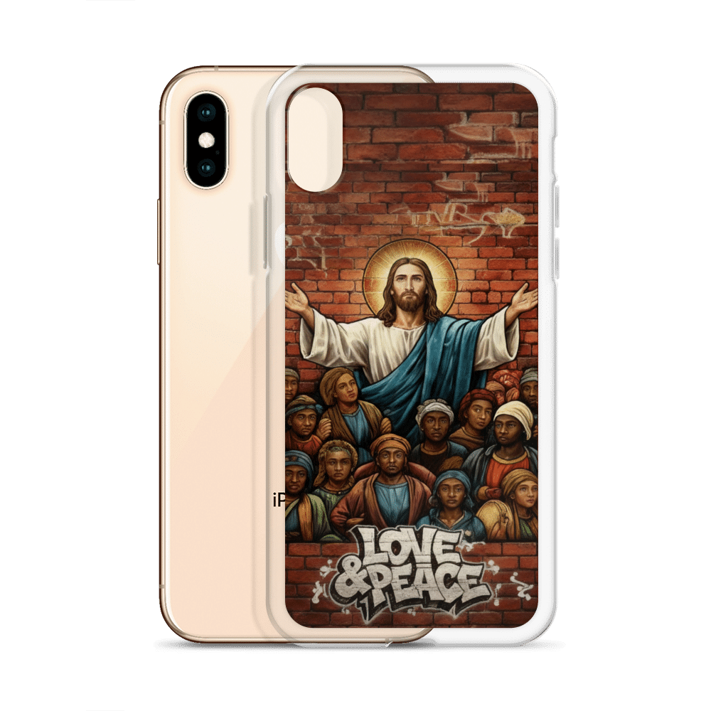 Love and Peace Jesus iPhone Case - Image 28