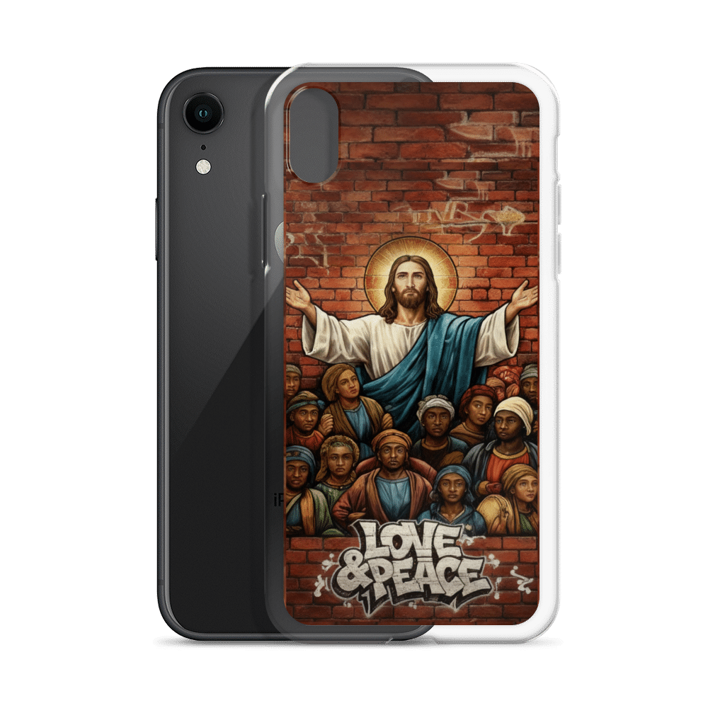 Love and Peace Jesus iPhone Case - Image 29
