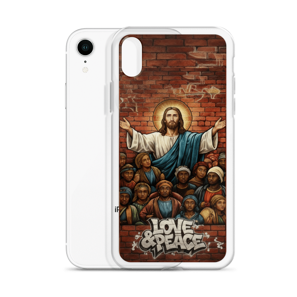 Love and Peace Jesus iPhone Case - Image 30