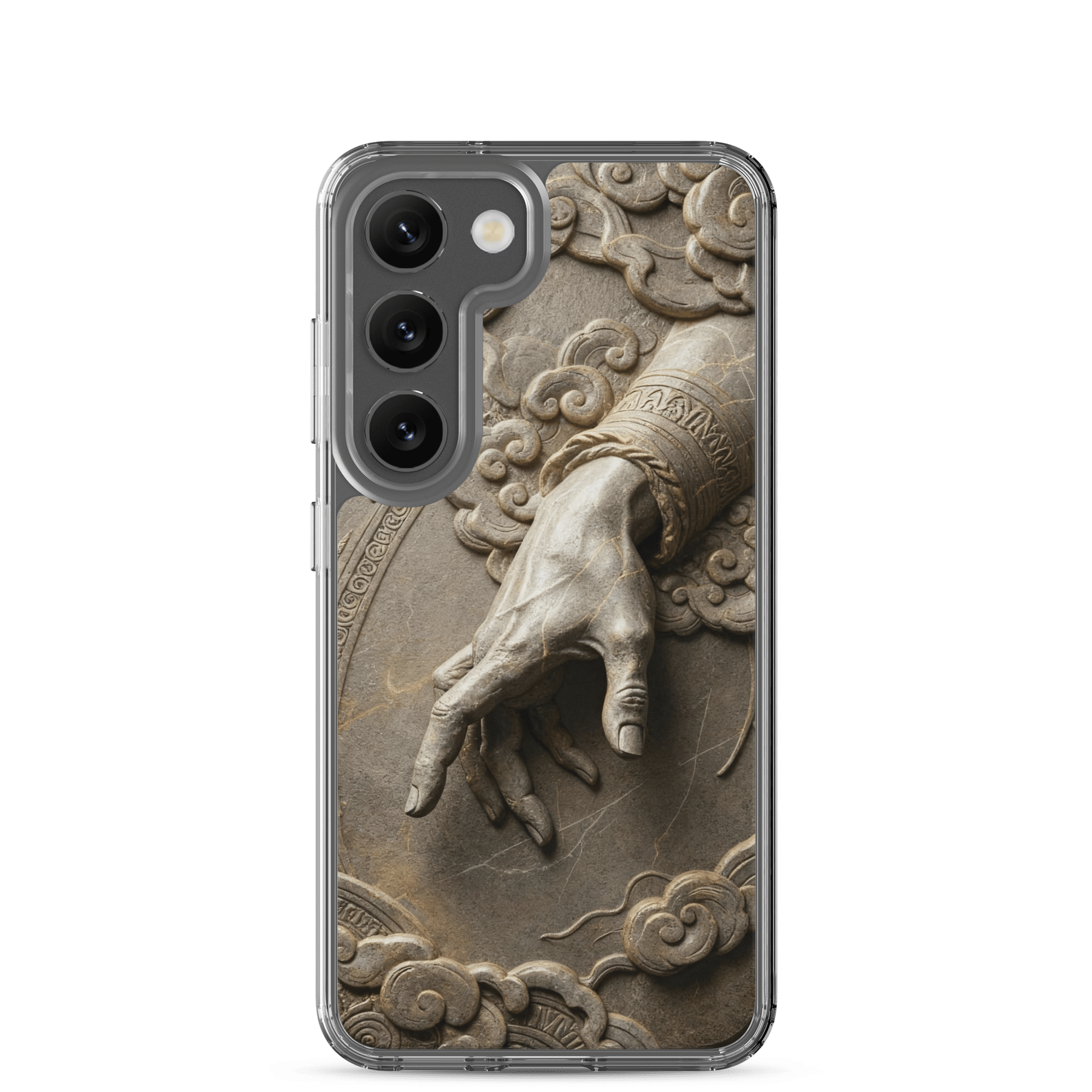 Divine Hand in Stone Clouds Samsung Case - Image 4