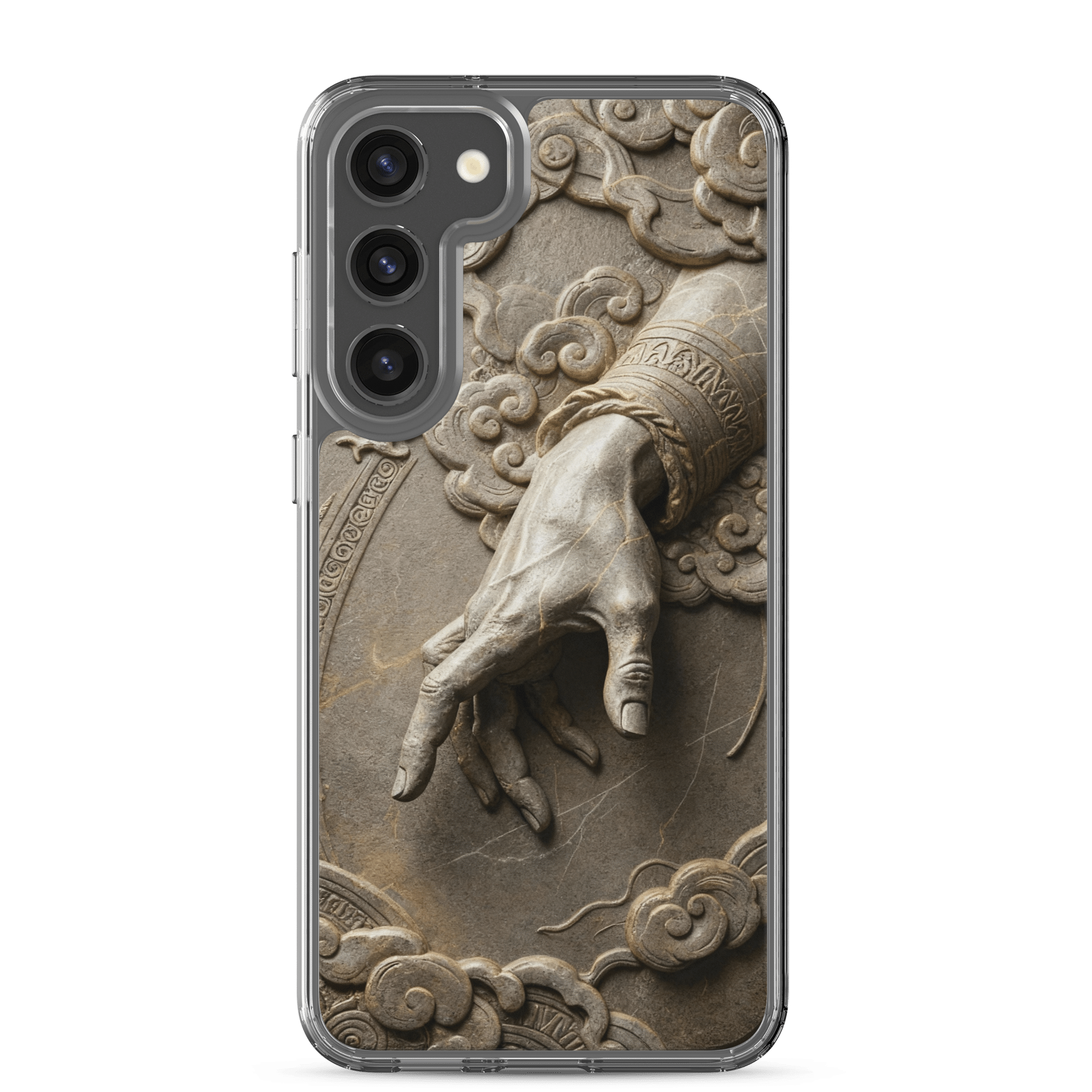 Divine Hand in Stone Clouds Samsung Case - Image 6