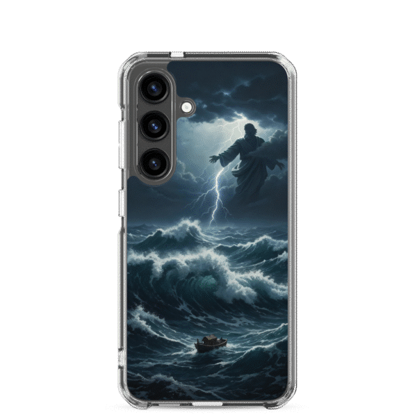 God in the Storm with Boat Samsung Case