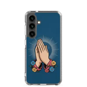 Praying Hands with Flowers Samsung Case