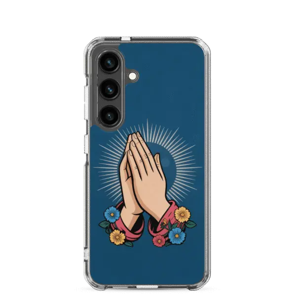 Praying Hands with Flowers Samsung Case