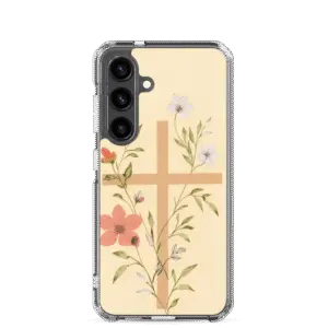 Floral Cross Samsung Case