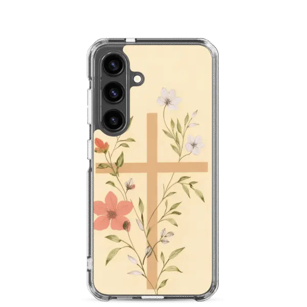 Floral Cross Samsung Case
