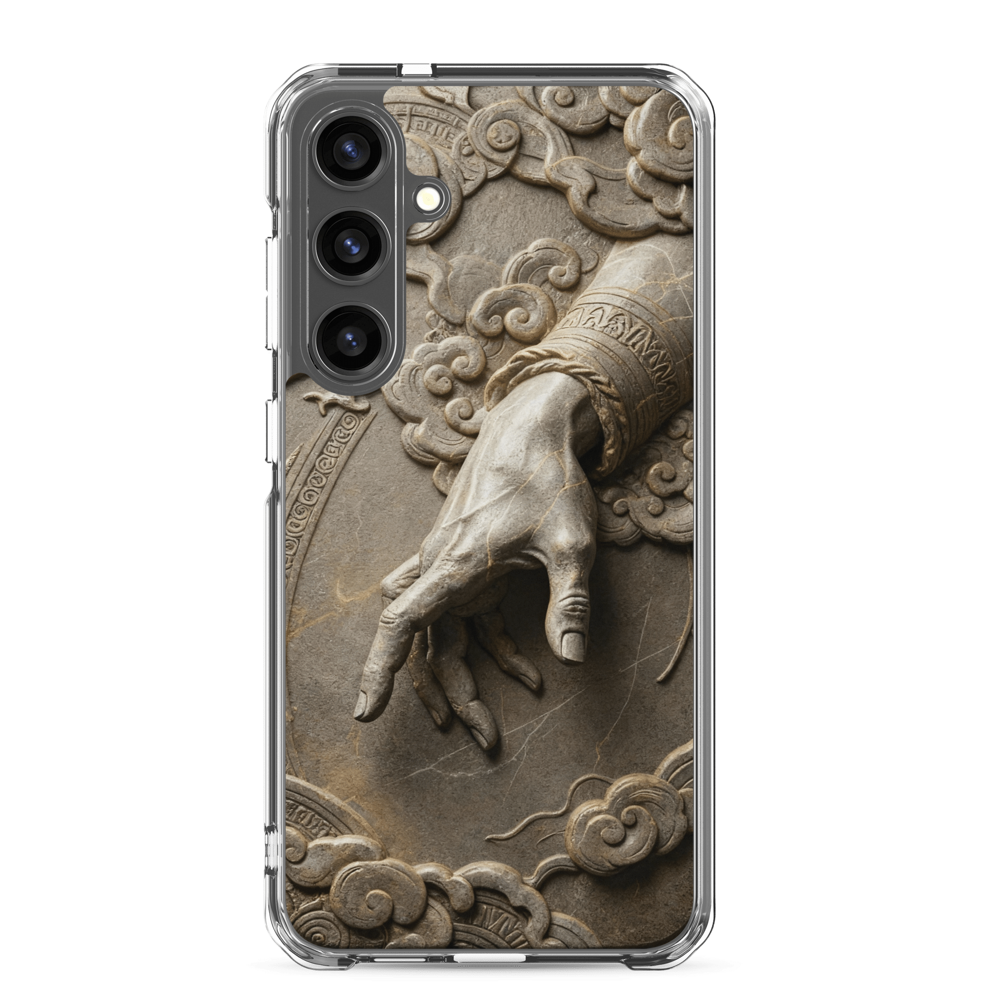 Divine Hand in Stone Clouds Samsung Case - Image 3