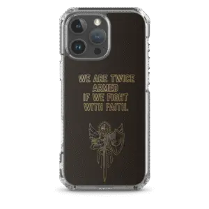 Fight with Faith iPhone Case
