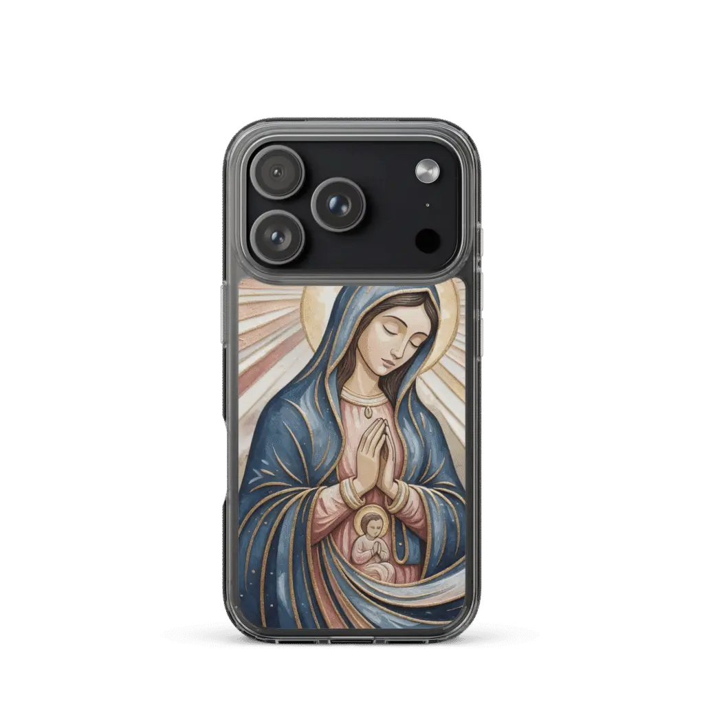 Marian Mother and Child iPhone Cover - Image 3