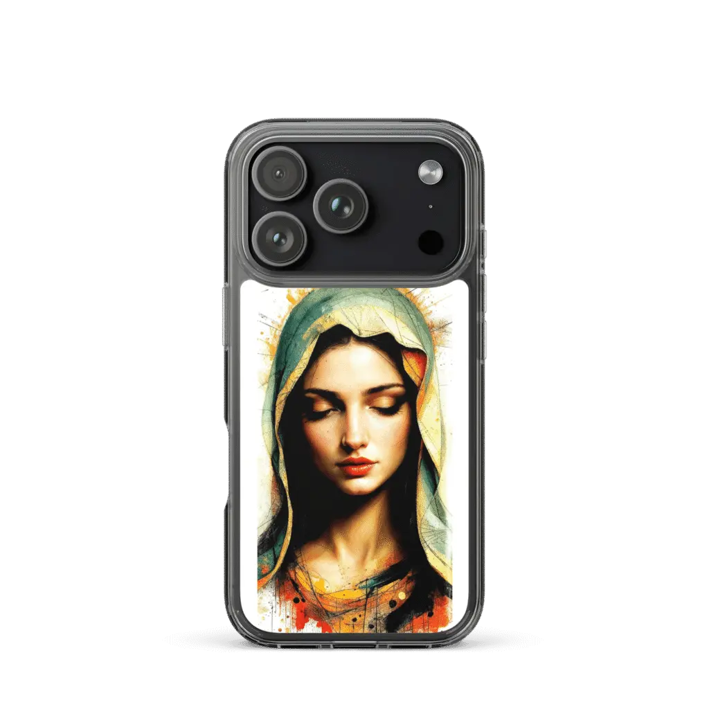 Mary of Nazareth Portrait iPhone Case - Image 3