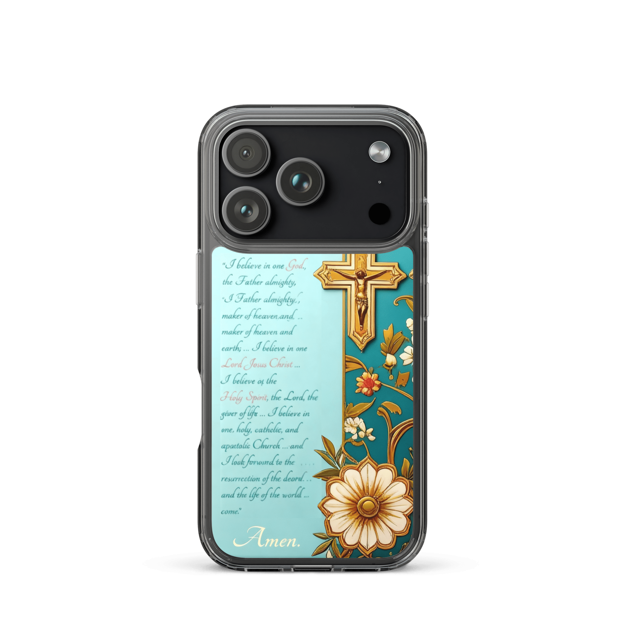 I believe in one God iPhone Case - Image 3