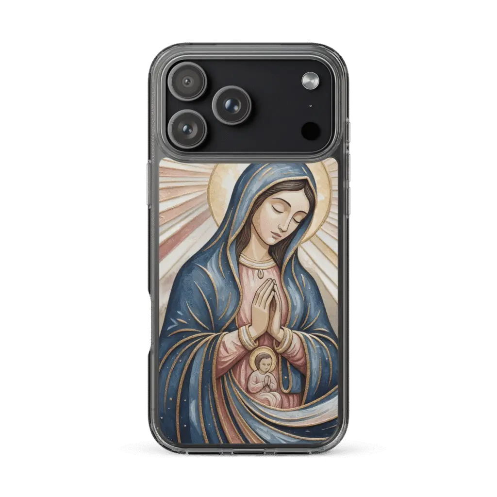 Marian Mother and Child iPhone Cover - Image 4