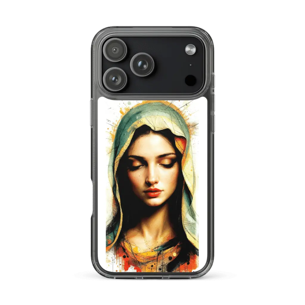 Mary of Nazareth Portrait iPhone Case - Image 4
