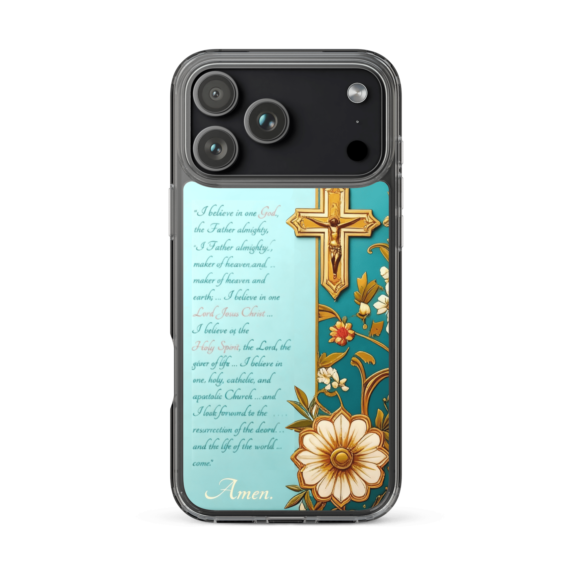 I believe in one God iPhone Case - Image 4